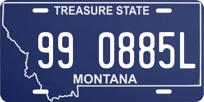 MT license plate 990885L