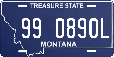 MT license plate 990890L