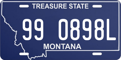 MT license plate 990898L