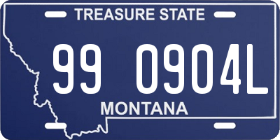 MT license plate 990904L