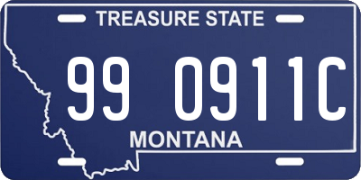 MT license plate 990911C