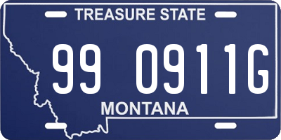 MT license plate 990911G