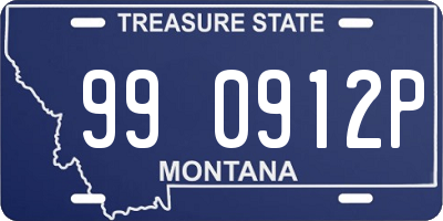 MT license plate 990912P