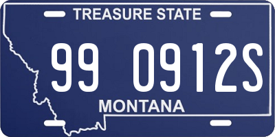 MT license plate 990912S