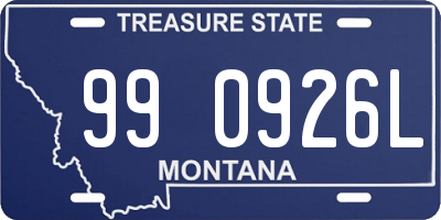 MT license plate 990926L