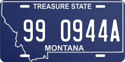 MT license plate 990944A