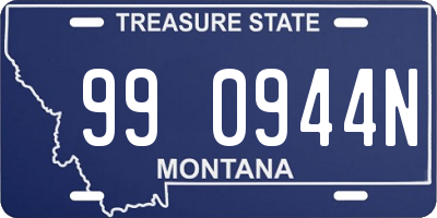 MT license plate 990944N