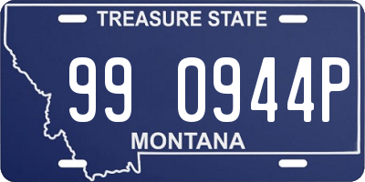 MT license plate 990944P