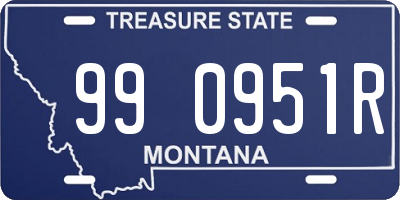 MT license plate 990951R