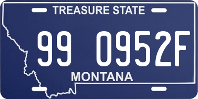 MT license plate 990952F