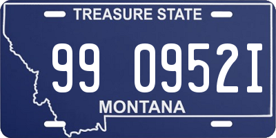 MT license plate 990952I