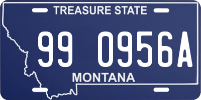 MT license plate 990956A