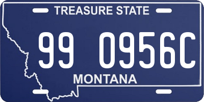 MT license plate 990956C