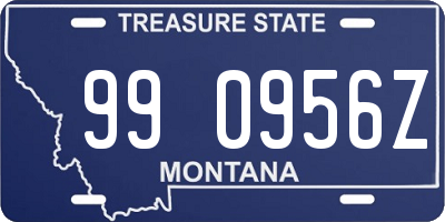 MT license plate 990956Z