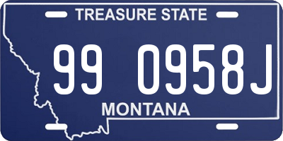 MT license plate 990958J