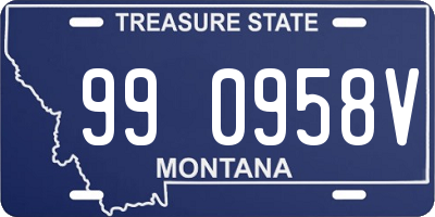 MT license plate 990958V