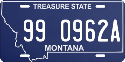 MT license plate 990962A