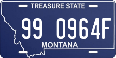 MT license plate 990964F