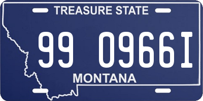 MT license plate 990966I