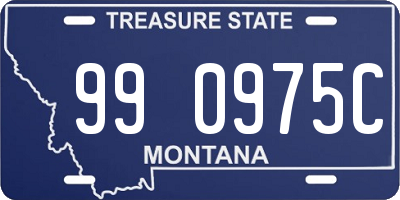 MT license plate 990975C