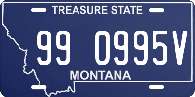 MT license plate 990995V