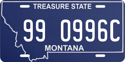 MT license plate 990996C