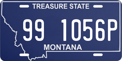 MT license plate 991056P