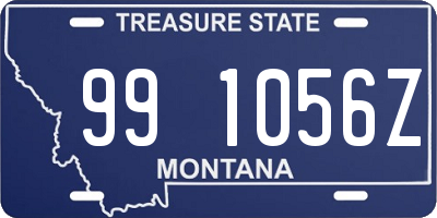 MT license plate 991056Z