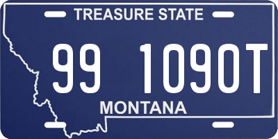 MT license plate 991090T