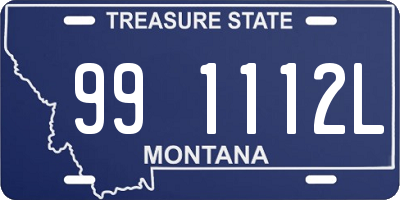 MT license plate 991112L