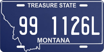 MT license plate 991126L