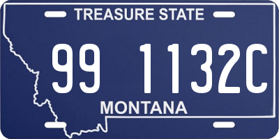 MT license plate 991132C