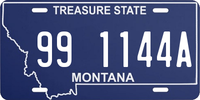 MT license plate 991144A