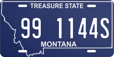 MT license plate 991144S