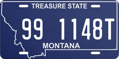 MT license plate 991148T