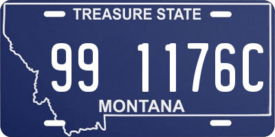 MT license plate 991176C