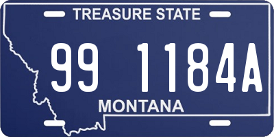 MT license plate 991184A