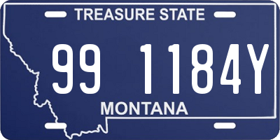 MT license plate 991184Y