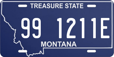 MT license plate 991211E