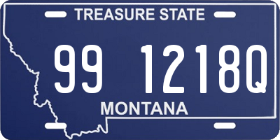 MT license plate 991218Q