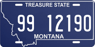 MT license plate 991219O