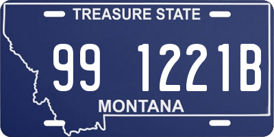 MT license plate 991221B