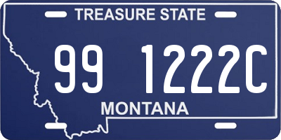 MT license plate 991222C