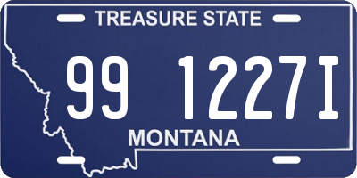 MT license plate 991227I