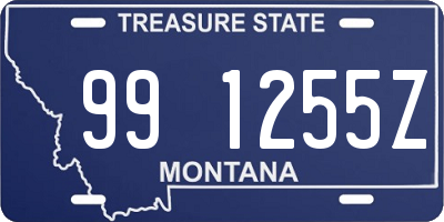 MT license plate 991255Z