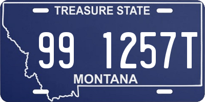 MT license plate 991257T