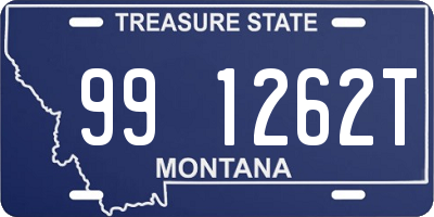 MT license plate 991262T