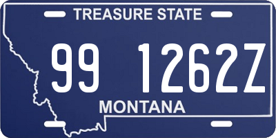 MT license plate 991262Z