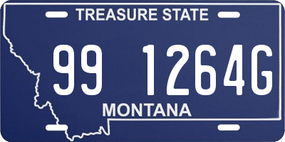 MT license plate 991264G