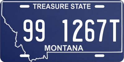 MT license plate 991267T